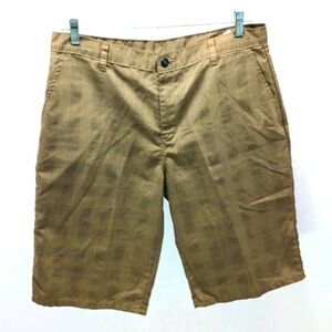 Dickies Flat Front Work Shorts Mens 34 Tan Multi Pockets Utility Casual Shorts..